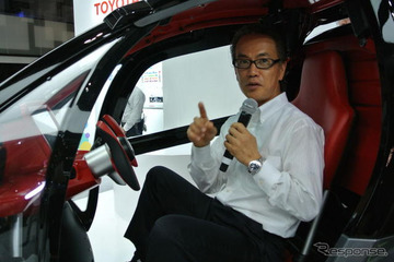 【CEATEC 2012 Vol.19】トヨタ友山常務役員、Smart INSECTは「常に人や家、社会と対話できる車」 画像