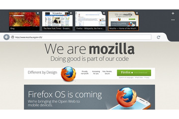 Windows 8向け「Firefox Metro」、プレビュー版が公開 画像