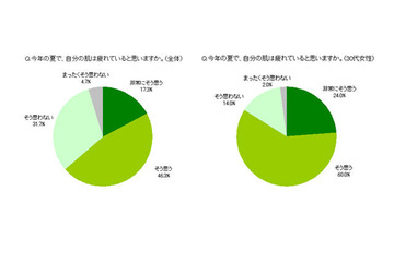 日本人女性が5歳も老け顔になった？　「夏の肌疲れ」に関する調査レポート 画像
