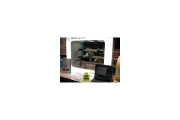 【IC CARD WORLD 2007 Vol.2】トッパン・フォームズ、RFIDチップ「MM Chip」埋め込みのスレッドテープをデモ 画像