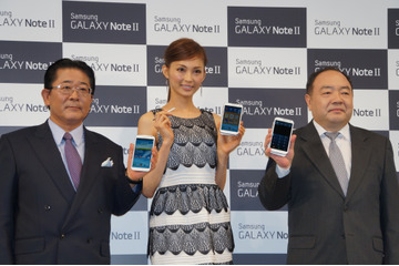 発売1ヵ月で世界販売300万台を突破した「GALAXY Note II」日本発表イベント 画像