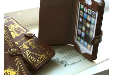 洋書風ブックカバーデザインのiPhone 5用ケース、ディズニーキャラをデザイン 画像