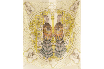 クジャクをテキスタイルに落とし込んだスワッシュ・ロンドンの限定シルクスカーフが発売 画像