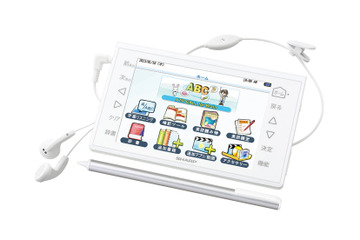 シャープ、英語学習に特化したタブレット型電子辞書……自分の発音を点数と波形でチェック 画像