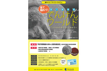 電子顕微鏡でミクロの世界を体験 3月9日 画像