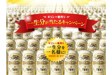 ビール一生分が当たる? 1人1回のみ応募 画像