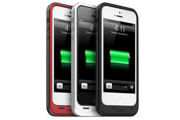iPhone 5用補助バッテリ内蔵ケース、通話・通信を8時間延長可能 画像