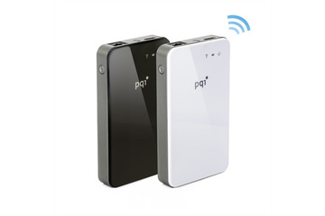 無線LAN対応、アクセスポイントにもなるコンパクト外付けHDD「Air Bank」……スマホからもデータ転送可能 画像