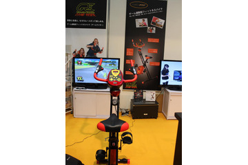 【SPORTEC 2012 vol.8】ゲームを楽しみながらバイクを漕ぐ「GAME RIDER」 画像