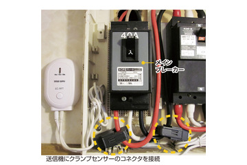 家庭やオフィスの電力使用を見える化する電力計、節電につながるソフト付き 画像