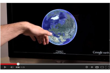 Google Earth、宙に浮かせた手で操作可能に!……Leap Motionに対応 画像