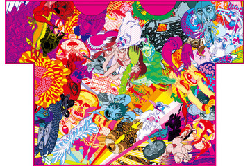 サイケデリックな”タナアミT”100点集合！田名網敬一展が代官山で10日より 画像