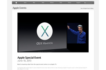 アップル、Mac OS 10.9「Mavericks」を発表！……WWDC 2013 画像