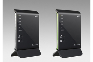 【Interop 2013 Vol.35】NEC、受信感度アップと小型化を実現したホームルータを展示 画像