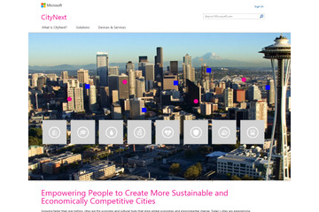 マイクロソフト、都市生活を支援する「CityNext計画」発表 画像