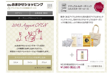 キュレーターが商品選び……KDDI、定期購入サービス「auおまかせショッピング」開始 画像