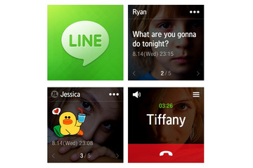 LINE、サムスンのスマートウォッチ「GALAXY Gear」に標準搭載 画像