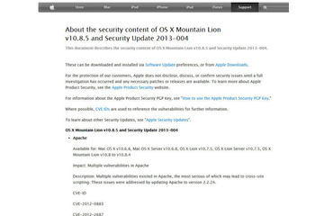 「Apple OS X」に複数の脆弱性 画像