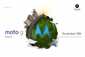 米Motorola、11月13日に新型スマートフォン発表か?……「Moto G」と書かれたティザーサイト開設 画像