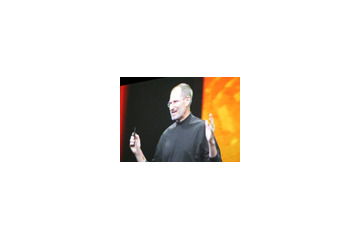 【フォトレポート】アップルのスティーブ・ジョブズ氏が語る新iPodシリーズ 画像