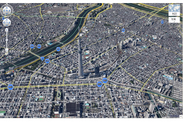 グーグル、新しい3Dマップを公開……東京・神奈川・千葉・宮城 画像