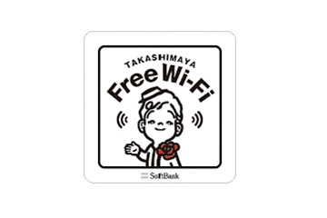 高島屋とソフトバンク、無料で使える「Takashimaya Free Wi-Fi」開始……「ローズちゃん」マーク採用 画像