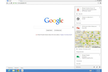 Google Nowがデスクトップ版Chromeで使用可能に 画像