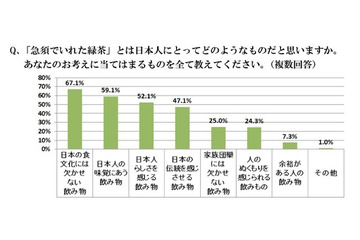 「急須でいれた緑茶が好きな人」は88.7％　静岡県立大調査 画像