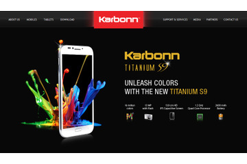 インドKarbonn、AndroidとWindows Phone 8のデュアルOSスマートフォンを6月までに発売 画像