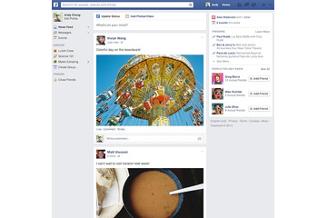 Facebook、ニュースフィードのデザインを変更……画像をより大きく 画像