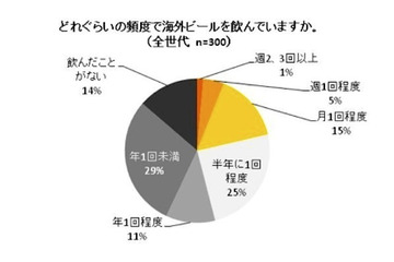 20~30代に支持される「海外ビール」……約半数がフェスやイベントの経験あり 画像