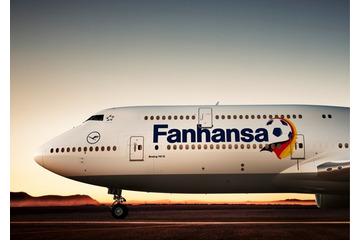 機体のロゴを「Fanhansa」に変更……ルフトハンザ、サッカーW杯応援企画 画像