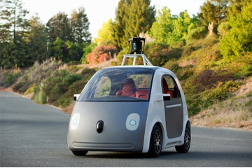 ハンドル、アクセルペダルもなし!Googleが全自動運転自動車のプロトタイプ 画像