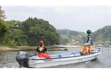 グーグル、「海からのストリートビュープロジェクト」を開始……東日本大震災デジタルアーカイブ 画像