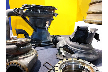 【宇宙博2014】H-2ロケット用LE-7Aエンジンの輝きとLE-7の痛ましい傷跡 画像