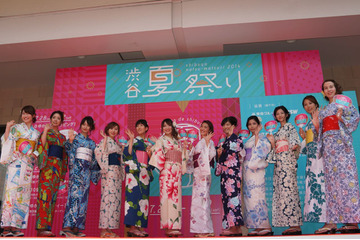 渋谷ハチ公前に浴衣の美女が集合! 画像