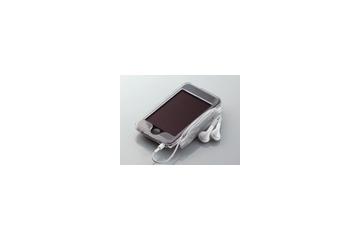 エレコム、最新iPod対応のコード巻き取り機能付きクリアケース 画像