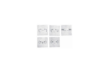 相手に気持ちを伝えよう！　5種類の顔文字を使い分けられるCDソフトケース 画像