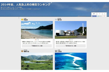 楽天トラベル、人気の離島ランキングを発表! 画像
