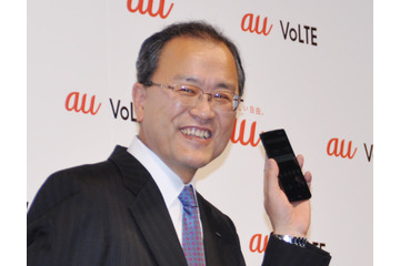 KDDI田中社長・一問一答……新端末の音声通話はVoLTEオンリー／3G音声通話は20年までに終息させる 画像