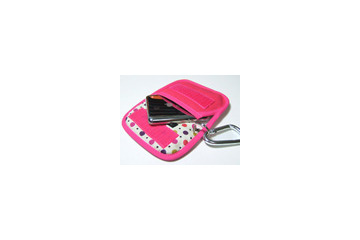キュートなピンクドット柄のiPod nano用ソフトケース 画像