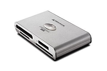 グリーンハウス、アルミボディで10種類のメモリカードに対応したUSB2.0カードリーダー/ライター 画像