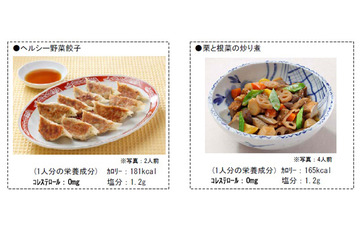 「焼き餃子」「炒り煮」が、コレステロールゼロ?…コレステロールゼロレシピ 画像