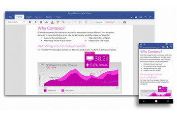 「Office for Windows 10」「Office 2016」発表……タブレットとPCにそれぞれ特化 画像