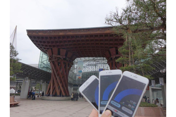 【SPEED TEST】金沢市内の通信環境は?3キャリアのiPhone 6でチェック! 画像