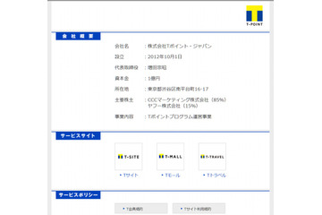 Tポイント・ジャパン、ソフトバンクMが資本参加……ヤフーも追加出資 画像