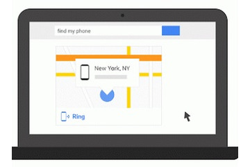 PCからGoogleで「Find my phone」と検索するとAndroid端末を探せるサービス 画像