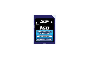 グリーンハウス、転送速度8Mバイト/秒のSDメモリーカードを発表。容量は1Gバイト 画像