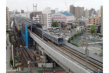京成電鉄の押上線押上～八広間、上下線とも高架に 画像
