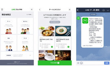飲食店予約サービス「LINEグルメ予約」、一部ユーザーに限定公開 画像